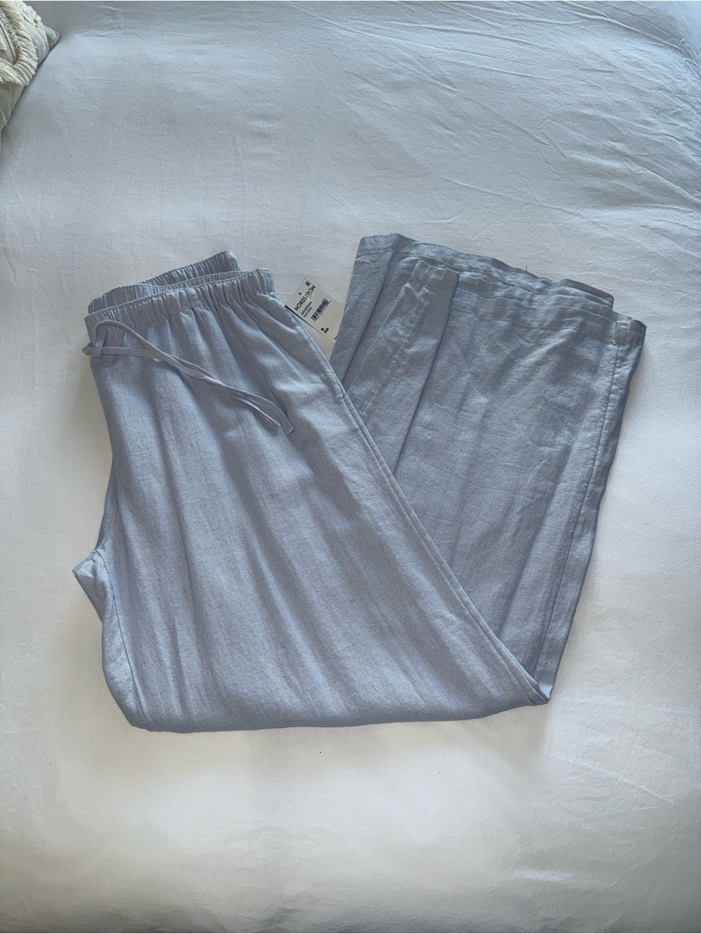 Light blue linen pants